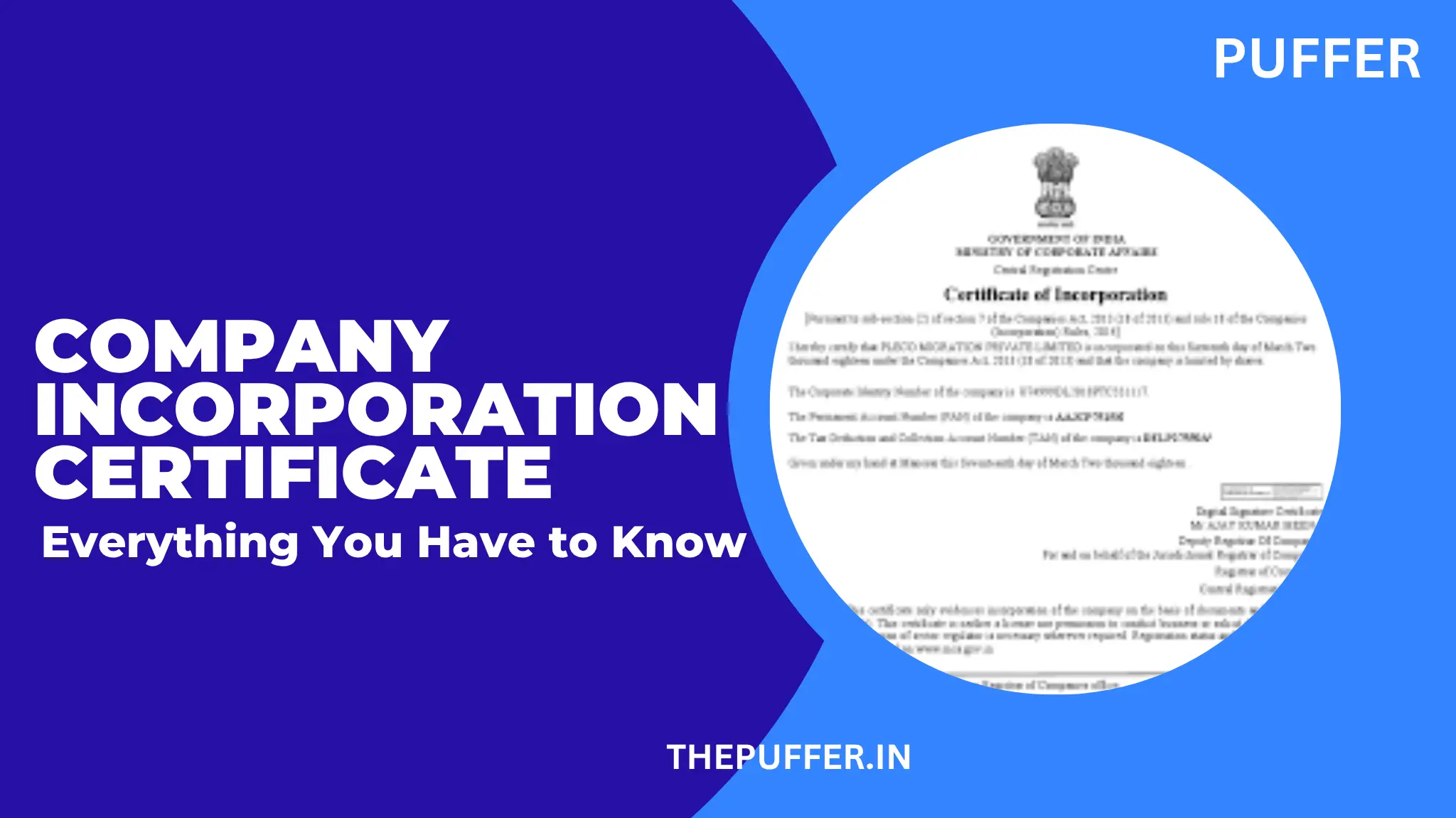 company registration certificate