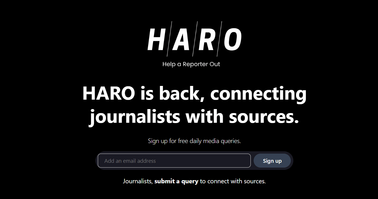 HARO for Link Building